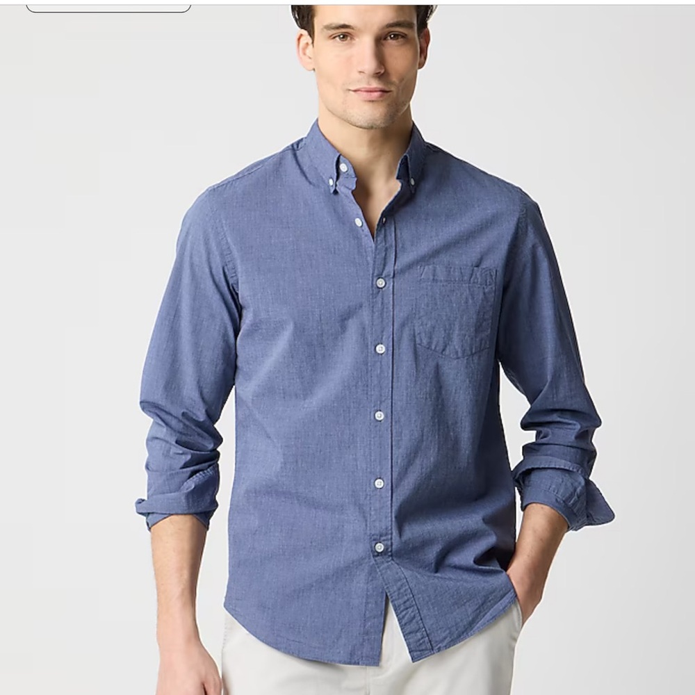 JCrew Flex Washed shirt small button down